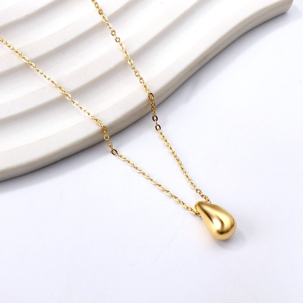 Gold drop necklace