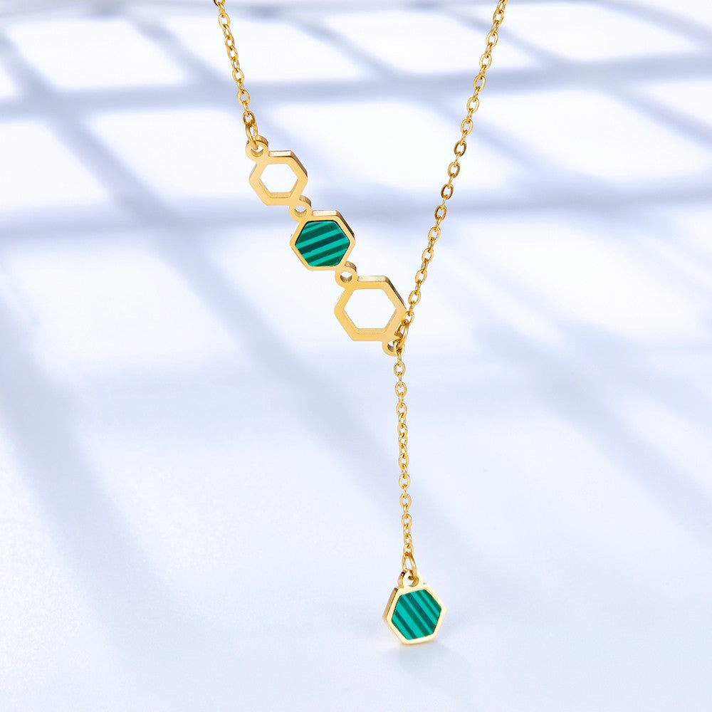 Verdant Hex Necklace
