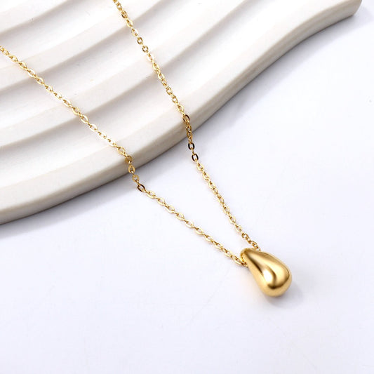 Gold drop necklace