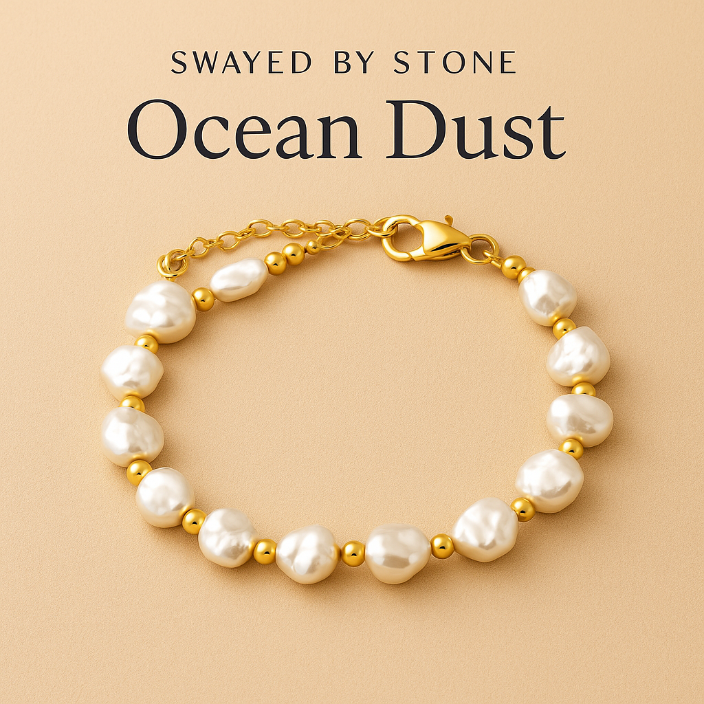 Ocean Dust Baroque Pearl Bracelet – Organic Luxury | Swayed by Stone