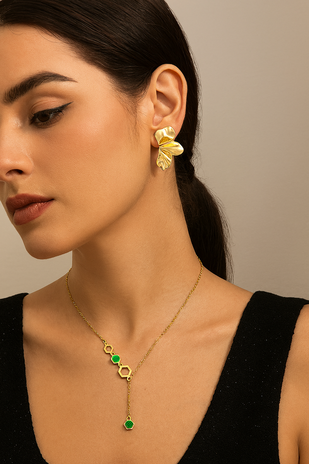 Verdant Hex Necklace