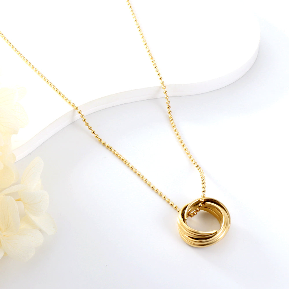 Lustre loop necklace
