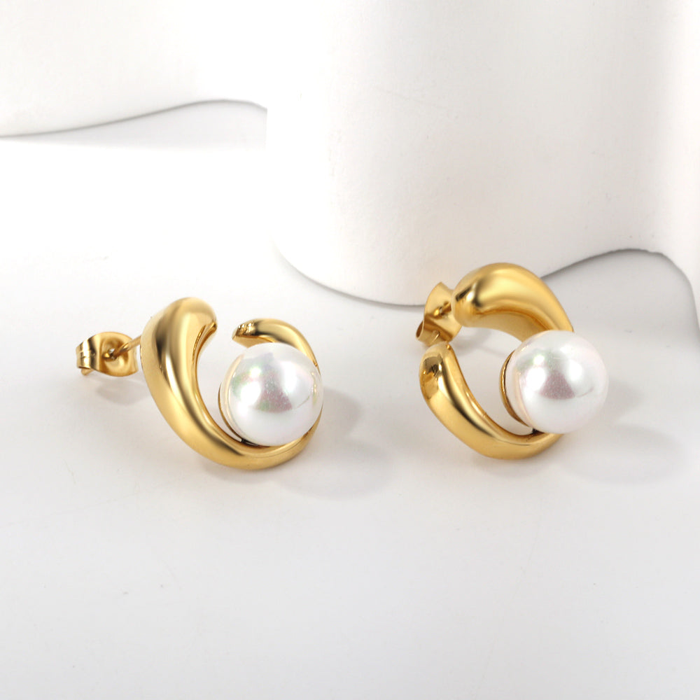 Pearl Embrace earrings