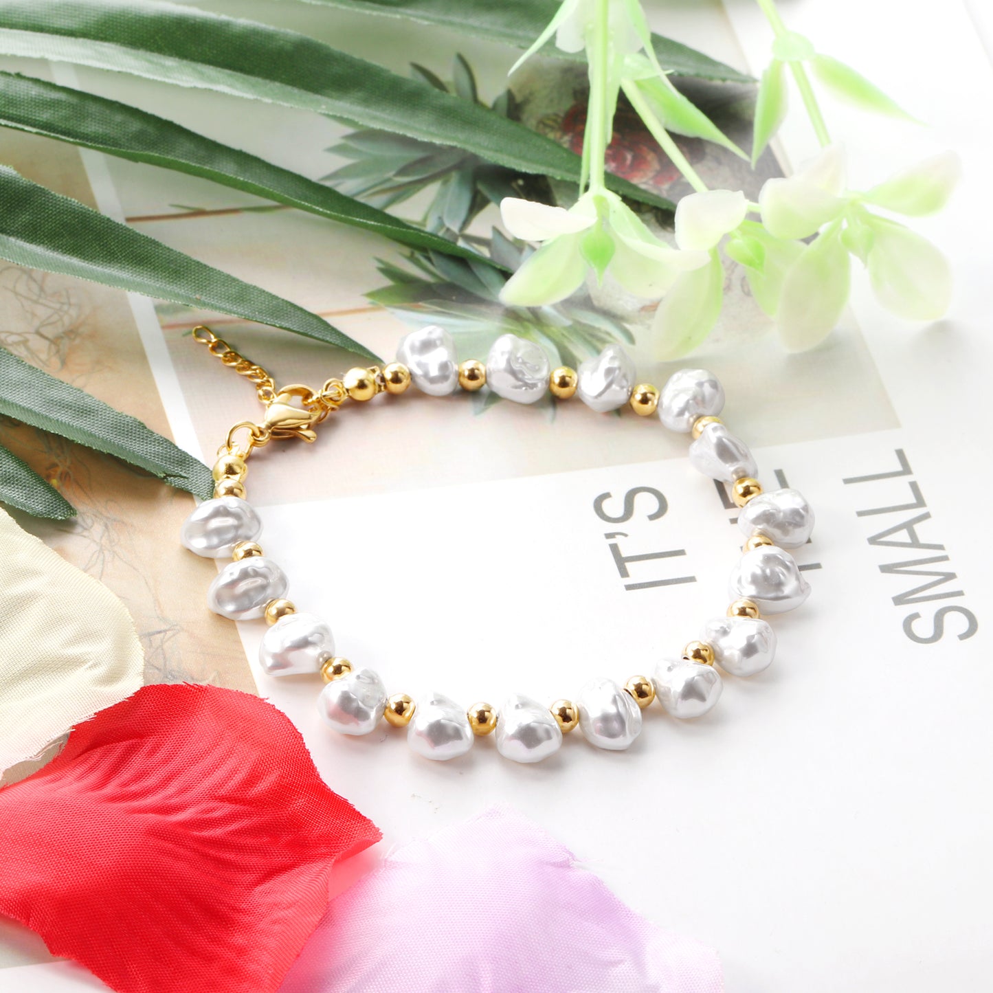 Ocean Dust Baroque Pearl Bracelet – Organic Luxury | Swayed by Stone