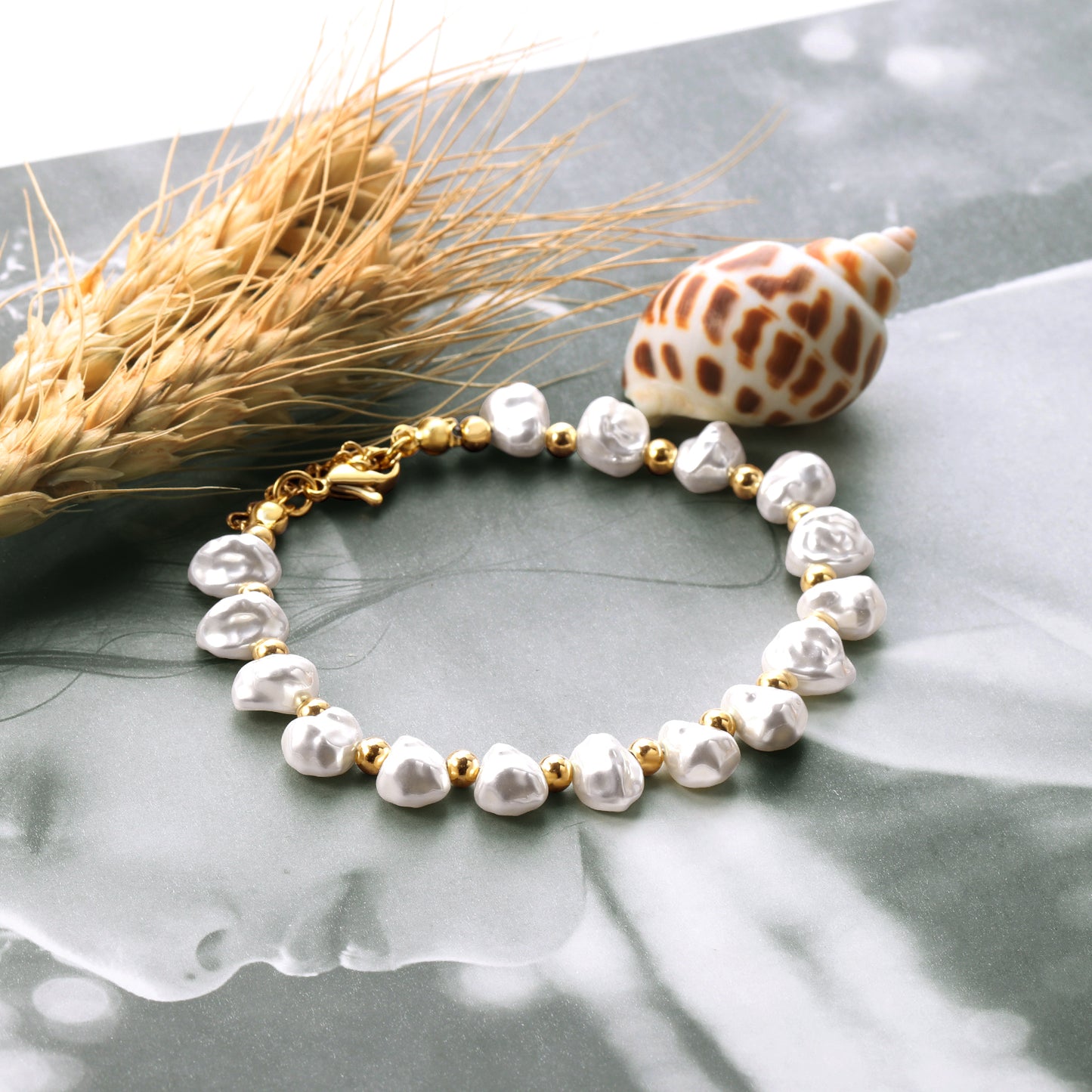 Ocean Dust Baroque Pearl Bracelet – Organic Luxury | Swayed by Stone