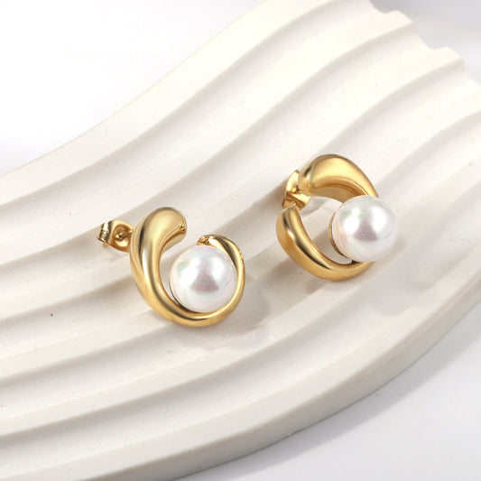 Pearl Embrace earrings
