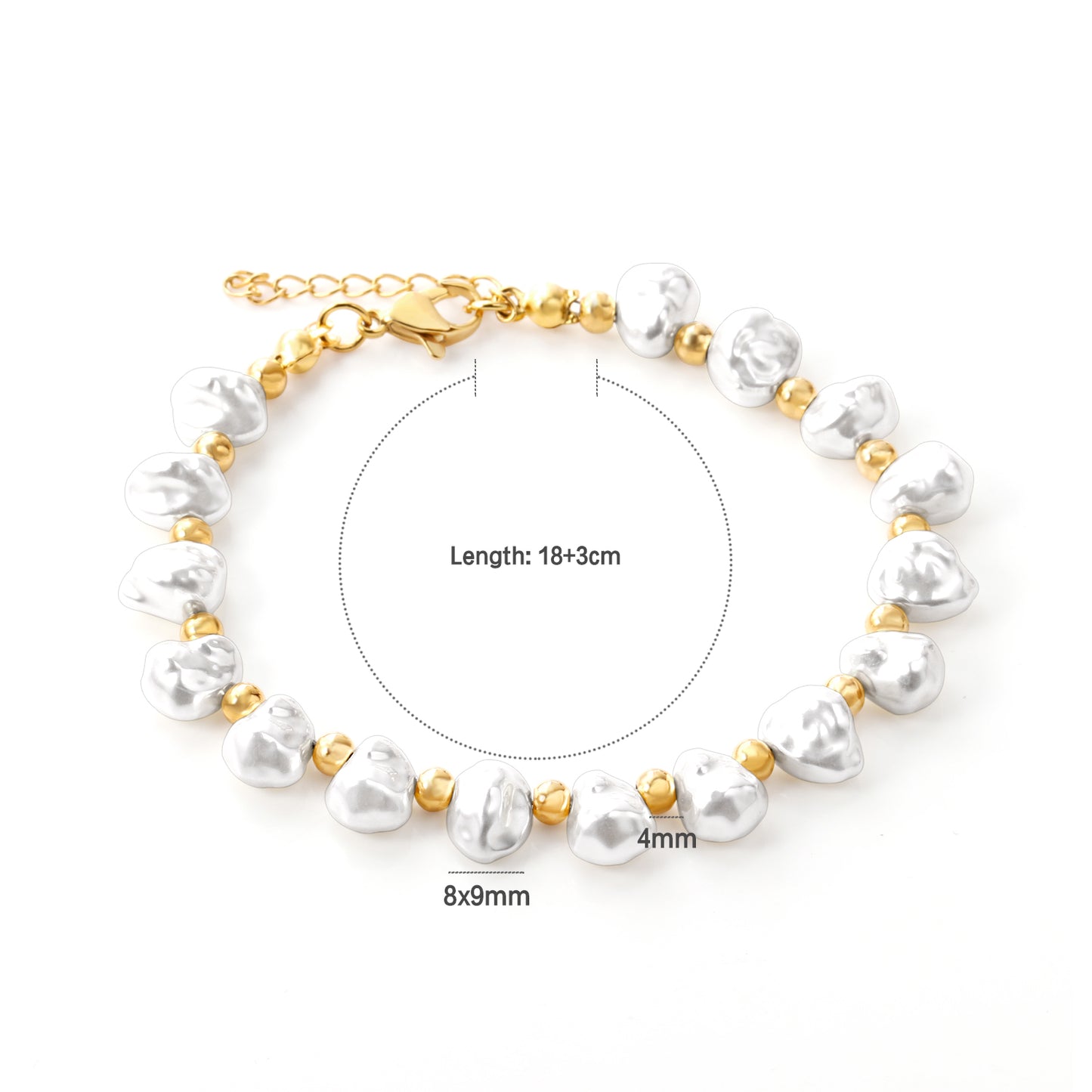 Ocean Dust Baroque Pearl Bracelet – Organic Luxury | Swayed by Stone